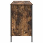 vidaXL Meuble sous-vasque avec tiroirs chêne fumé 90x34 5x60 cm