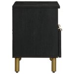 vidaXL Meuble TV noir 70x33x46 cm bois d'ingénierie