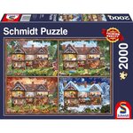 Puzzle 2000 pieces Maison des quatre saisons - Schmidt