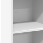 vidaXL Buffet haut blanc 45x41x124 cm bois d'ingénierie