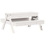 vidaXL Table de pique-nique avec bac à sable pour enfants pin massif