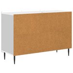 vidaXL Buffet Blanc 89 x 34 5 x 62 cm Bois d'ingénierie