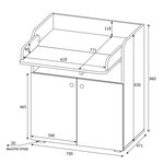 Commode à langer POLSKA AMIS ZEN BLANC