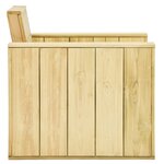 vidaXL Salon de jardin 5 Pièces Bois de pin imprégné