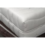 Ensemble relaxation matelas + sommiers électriques cerisier 2 x 70 x 190 - Mousse - 14 cm