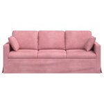 vidaXL Canapé Rose 198 x 78 x 80 cm Velours