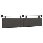 vidaXL Tête de lit suspendue Noir PU antique