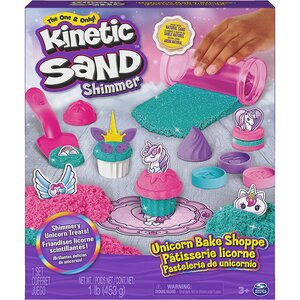 Spin Master 6065201 - Sable cinétiqe Kit de pâtisserie licorne