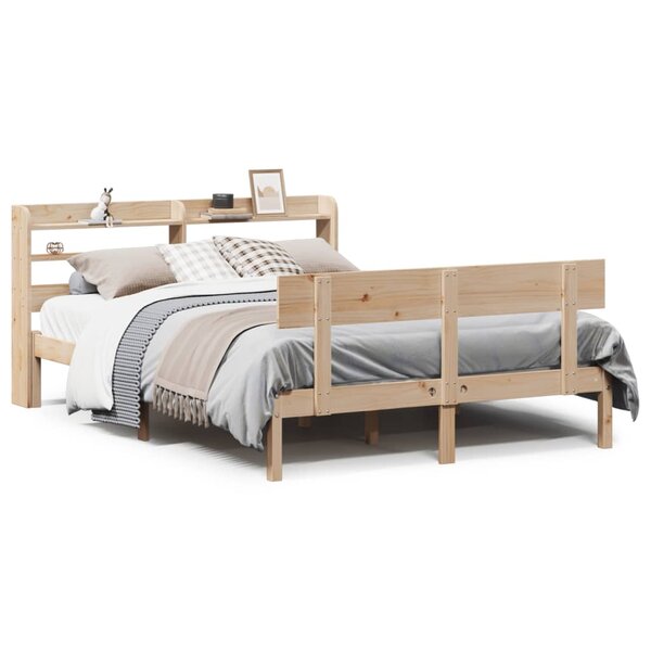 vidaXL Cadre de lit sans matelas 140x190 cm bois de pin massif