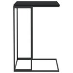 vidaXL Table d'appoint Noir 40x30x59 cm Bois d'ingénierie