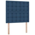 vidaXL Lit avec rangement et matelas Bleu 90 x 200 cm Polyester