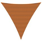 vidaXL Voile d'ombre Orange et marron 4 x 4 x 4 m