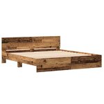 vidaXL Cadre de Lit Bois Ancien 180 x 200 cm Bois d'ingénierie