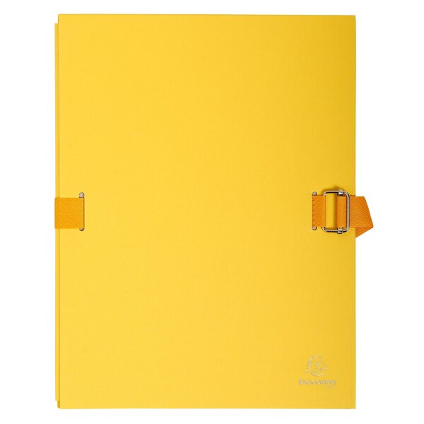 Chemise Dos Extensible Avec Rabat Papier - 24x32cm - Jaune - X 10 - Exacompta