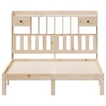 vidaXL Lit bibliothèque sans matelas 135x190 cm bois de pin massif