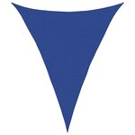 vidaXL Voile d'ombrage 160 g/m² triangulaire bleu 4x5x5 m PEHD