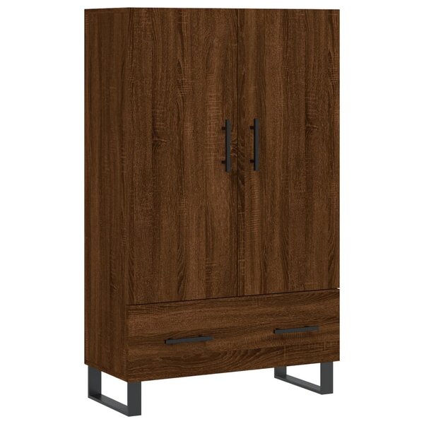 vidaXL Buffet haut chêne marron 69 5x31x115 cm bois d'ingénierie