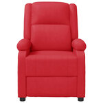 vidaXL Fauteuil inclinable Rouge Similicuir