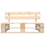 vidaXL Banc palette de jardin bois