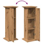 vidaXL Piédestal avec rangement chêne artisanal bois d'ingénierie