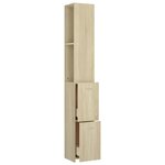 vidaXL Armoire salle de bain chêne sonoma 25x26 5x170 cm