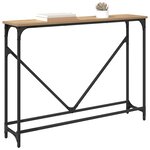 vidaXL Table console Chêne artisanal 102 x 23 x 75 cm