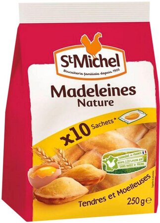 St Michel Madeleines Nature à emporter 250g (lot de 3)