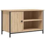 vidaXL Meuble TV Chêne sonoma 80x40x50 cm Bois d'ingénierie