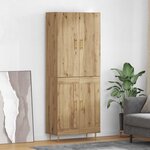 vidaXL Haut Armoire Montage mural Chêne artisanal 69 5 x 34 x 180 cm