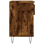 vidaXL Armoire à chaussures Chêne fumé 70x36x60 cm Bois d'ingénierie