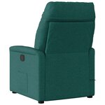 vidaXL Fauteuil de massage inclinable Vert foncé Tissu