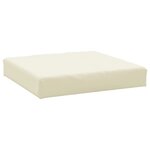 vidaXL Coussins de palette lot de 3 blanc crème tissu oxford