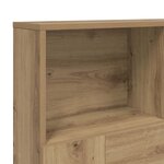 vidaXL Armoire de tête de lit chêne artisanal 120x19x103 5 cm
