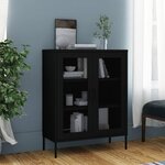 vidaXL Armoire de rangement Noir 80x35x101 5 cm Acier