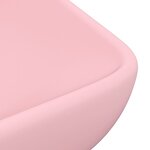 vidaXL Lavabo de luxe rectangulaire Rose mat 71x38 cm Céramique