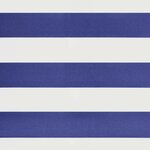 vidaXL Auvent rétractable automatique bleu et blanc 4x3 m