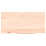 vidaXL Étagère murale 40x20x2 cm bois de chêne massif non traité
