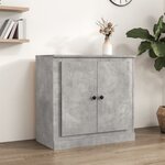 vidaXL Buffet gris béton 70x35 5x67 5 cm bois d'ingénierie