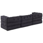 3 poufs modulaires vidaXL en tissu anthracite