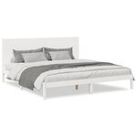 vidaXL Cadre de lit extra long sans matelas 180x210 cm bois massif