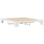 vidaXL Cadre de lit Blanc 180 x 200 cm Bois massif en pin