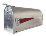 Boîte aux lettres style américain en aluminium  Americano E2101  Inox