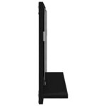vidaXL Étagère miroir Chêne noir 60 x 10.5 x 37 cm Bois d'ingénierie