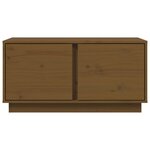 vidaXL Table basse Marron miel 80x50x40 cm Bois massif de pin