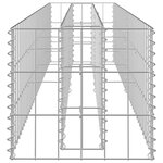 vidaXL Lit surélevé à gabion Acier galvanisé 180x30x30 cm