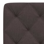 vidaXL Coussin de tête de lit marron foncé 160 cm tissu