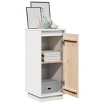 vidaXL Buffets 2 Pièces Blanc 31 5x34x75 cm Bois massif de pin