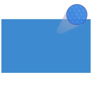 vidaXL Couverture de piscine rectangulaire 1000x600 cm PE Bleu