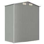 vidaXL Abri de jardin Gris clair 192x108x223 cm Acier galvanisé