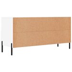 vidaXL Meuble TV blanc 102x36x50 cm bois d'ingénierie